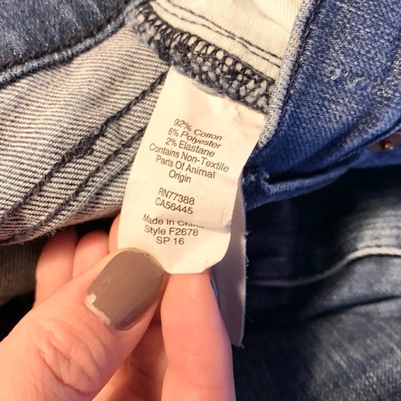 MADEWELL SKINNY SKINNY DISTRESSED JEANS SIZE 27 - Picture 7 of 8